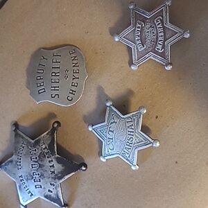 Badges - US, Deputy, and City Marshall, and Deputy Sheriff